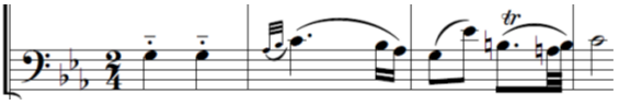 Thème du Trio de Schubert